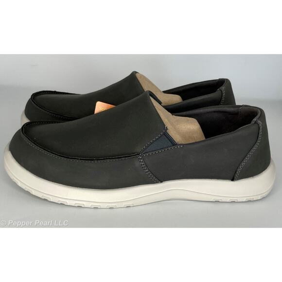 Charcoal Comfortable Slip On Work Leisure Loafer Shoes Men's Size 8 Women's 10 - Picture 2 of 11